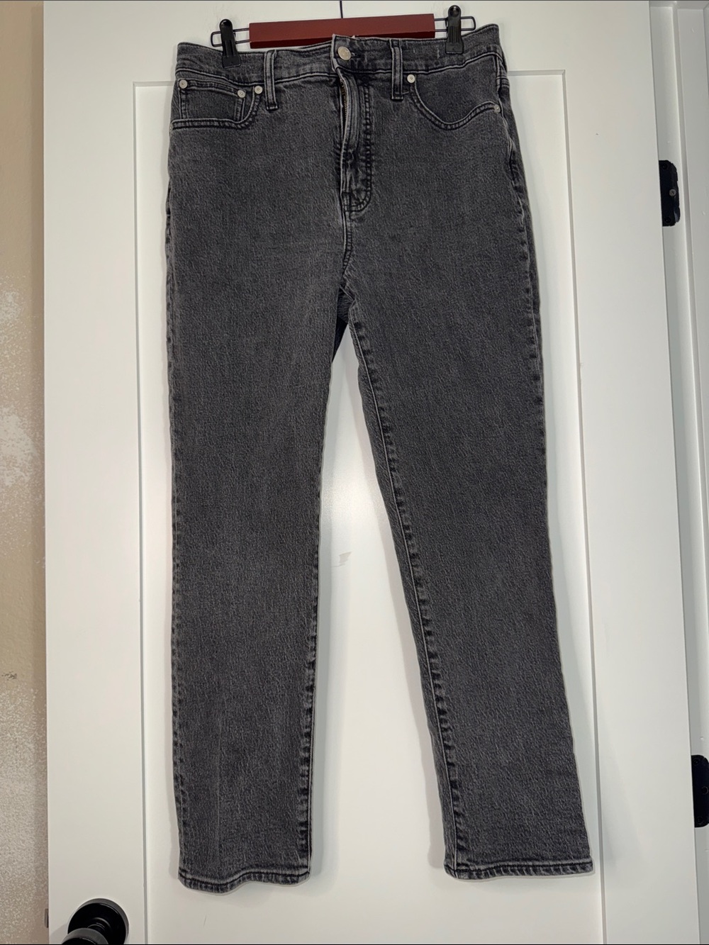 Madewell Perfect Vintage Classic High-Rise Women's Jeans Washed Black Sz 29x27